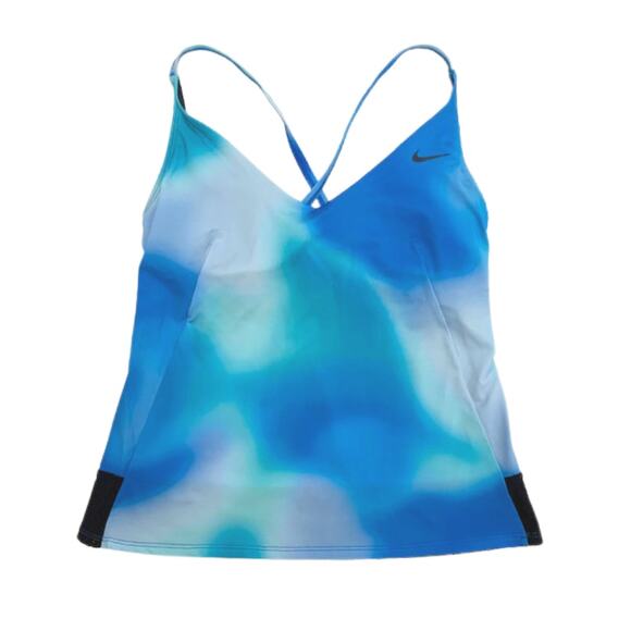 NIKE Battle Blue Crossback Swim Tankini | S - Picture 2 of 6